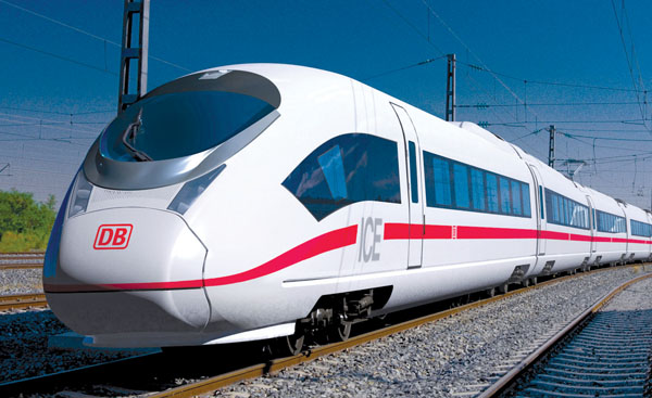 Rame allemande de la Deutsche Bahn, leader public du rail en allemagne