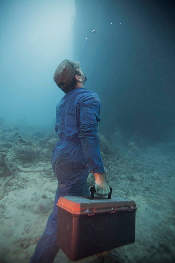 Opération de maintenance sous-marine