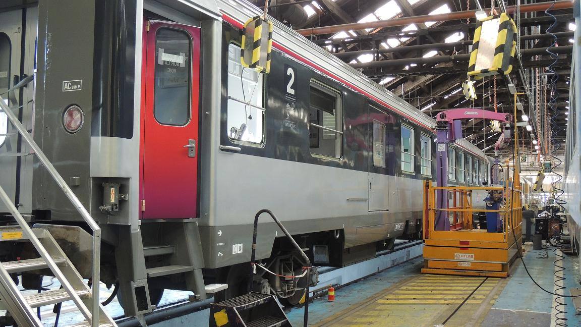 Visite du centre de maintenance industrielle de la SNCF à Périgueux