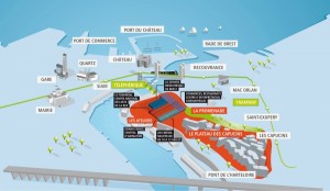 Le téléphérique de Brest pourrait être le 3e transport urbain sur cable à voir le jour en France, après le Funiculaire de Montmartre et le téléphérique de Grenobles