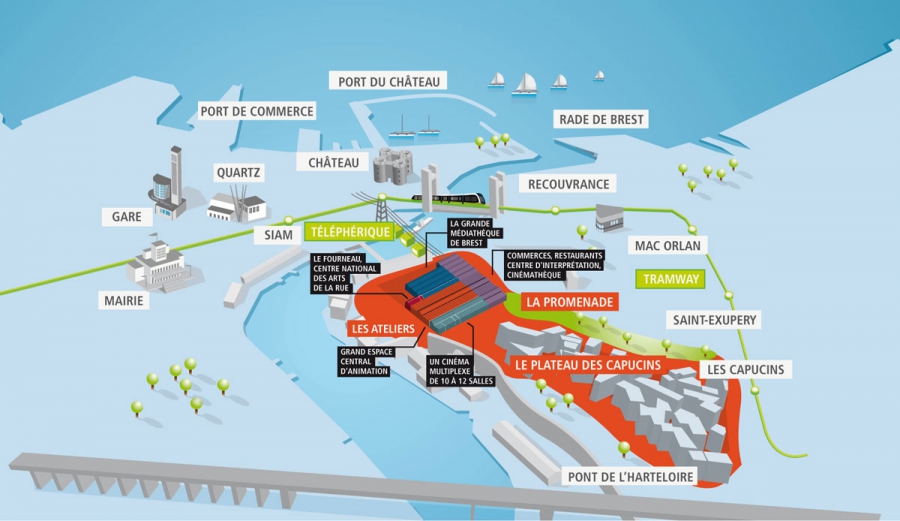 Brest : incident de maintenance sur le téléphérique